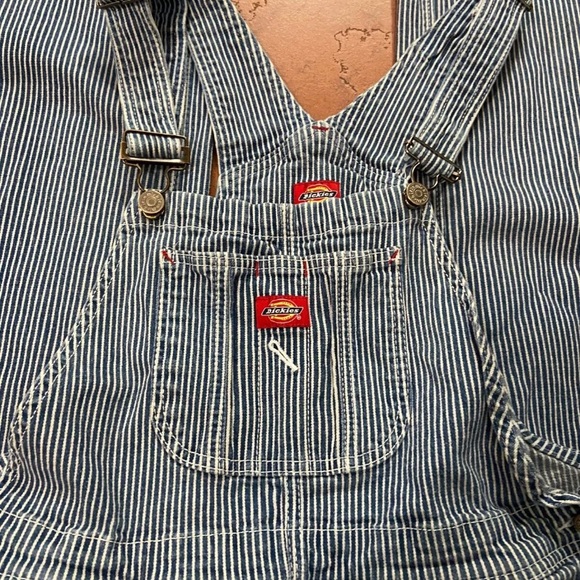 Dickies Hickory Stripe bib overalls M/L - Picture 5 of 6